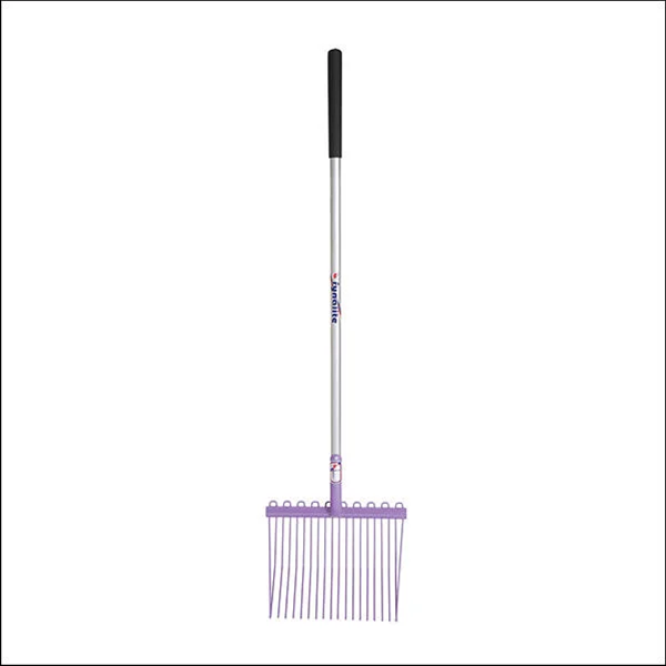 Fynalite metalen krollenvork met hardhouten steel purple