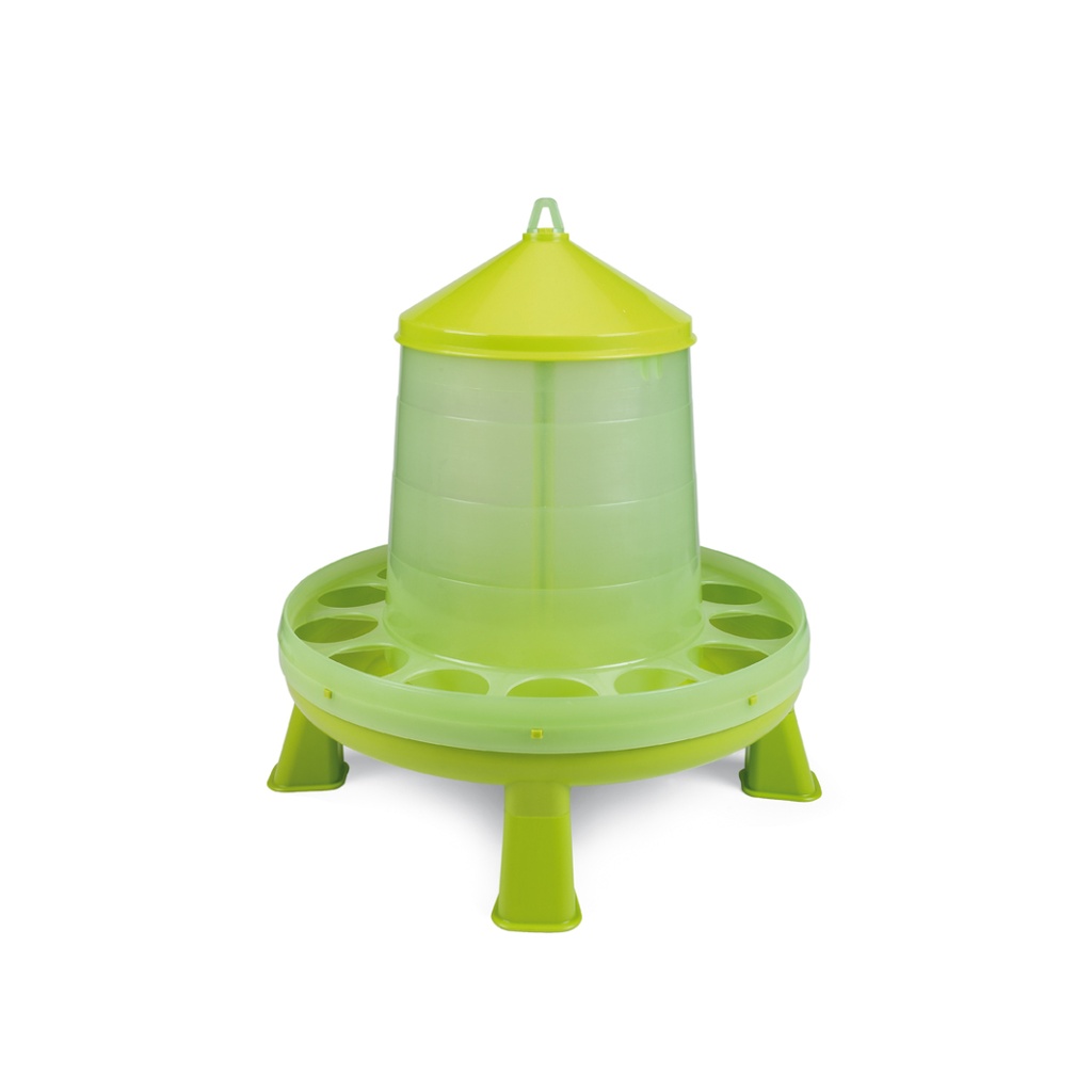 Plastic poultry feeder with legs 12 kg
