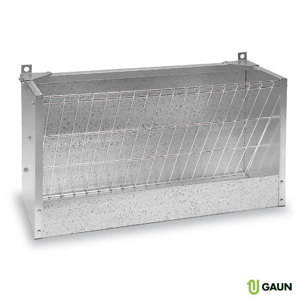 Hay rack with back wall