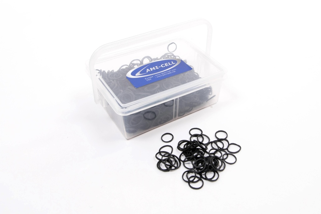 Braid elastics, box of 1000 pcs