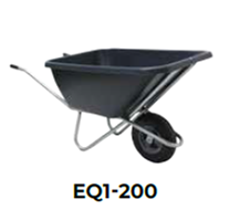 [R0006648] Kruiwagen EQ1 200L 1 wiel