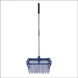 [FYXLCL] Fynalite Fourche à crottin PVC modèle panier avec manche en aluminium